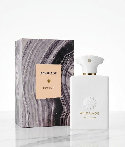 Amouage Decision 100ML fragrance bottle detail