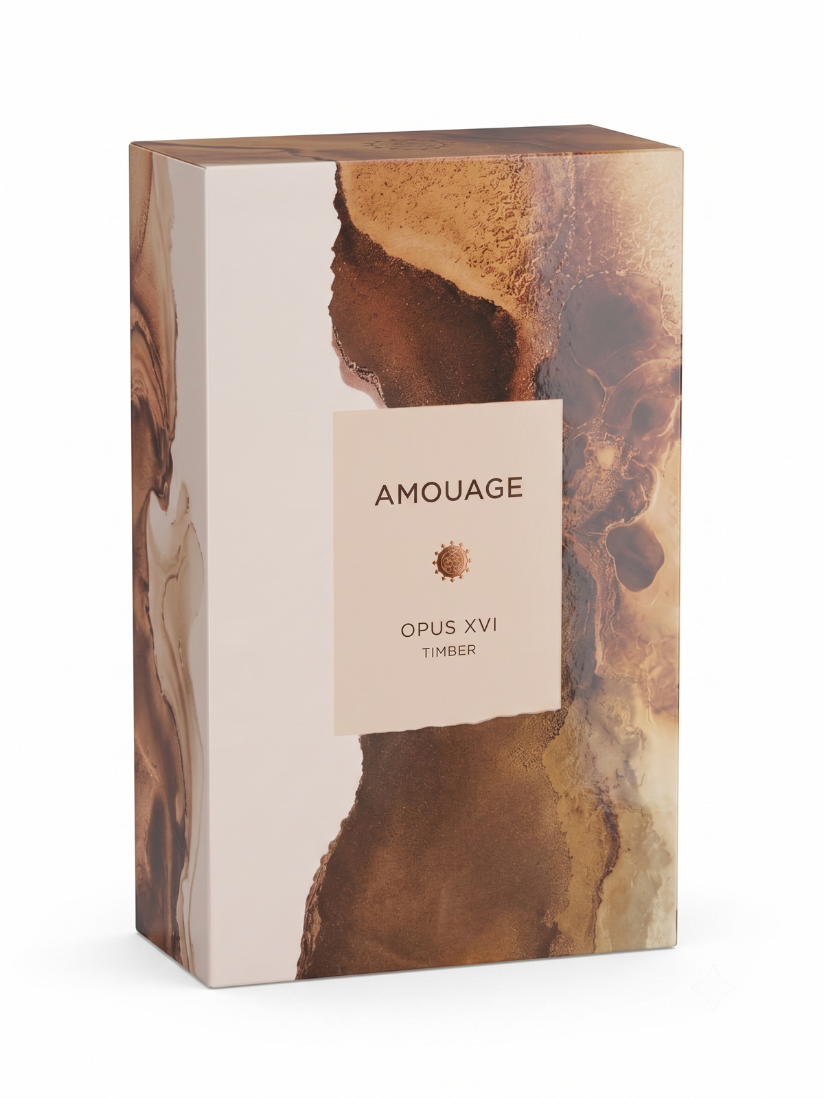 Amouage Opus XVI Timber 100ML bottle and packaging detail