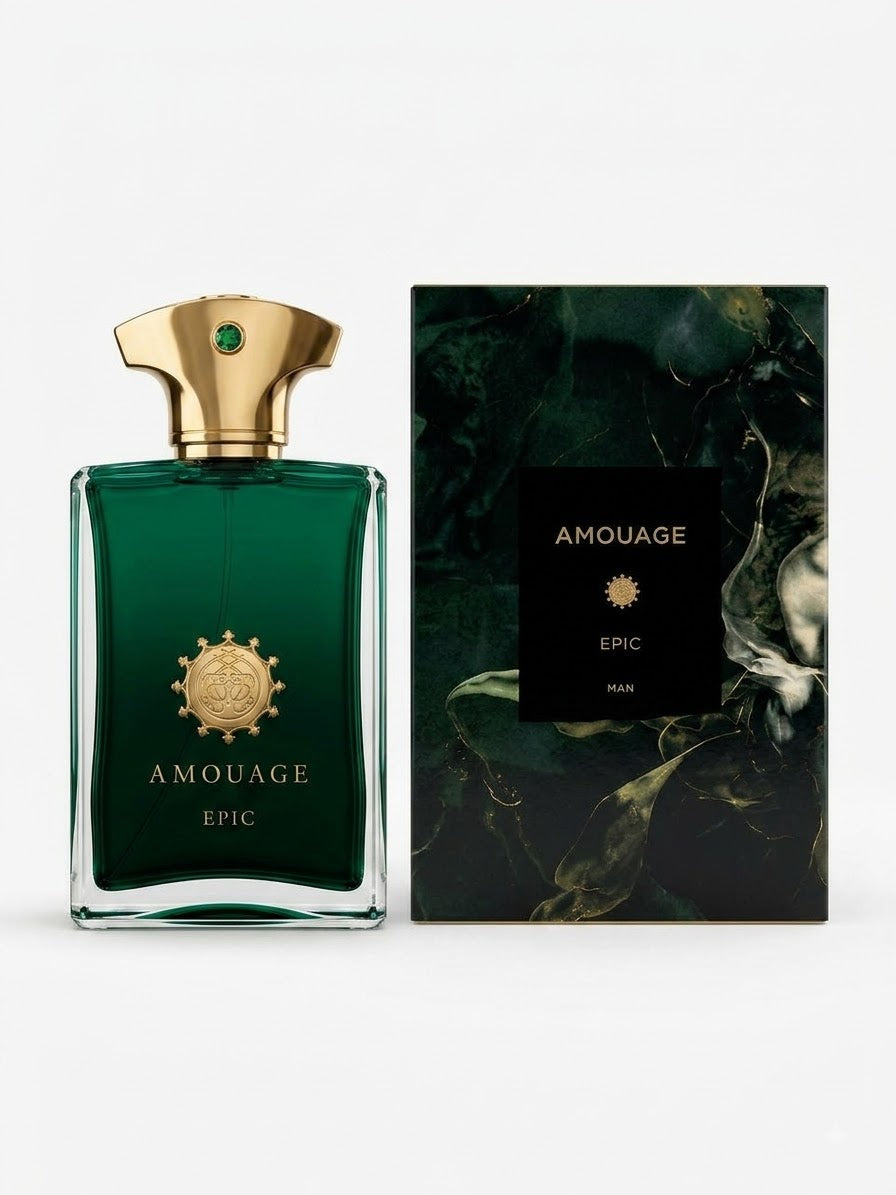 Amouage Epic Man 100ML — تفاصيل زجاجة العطر